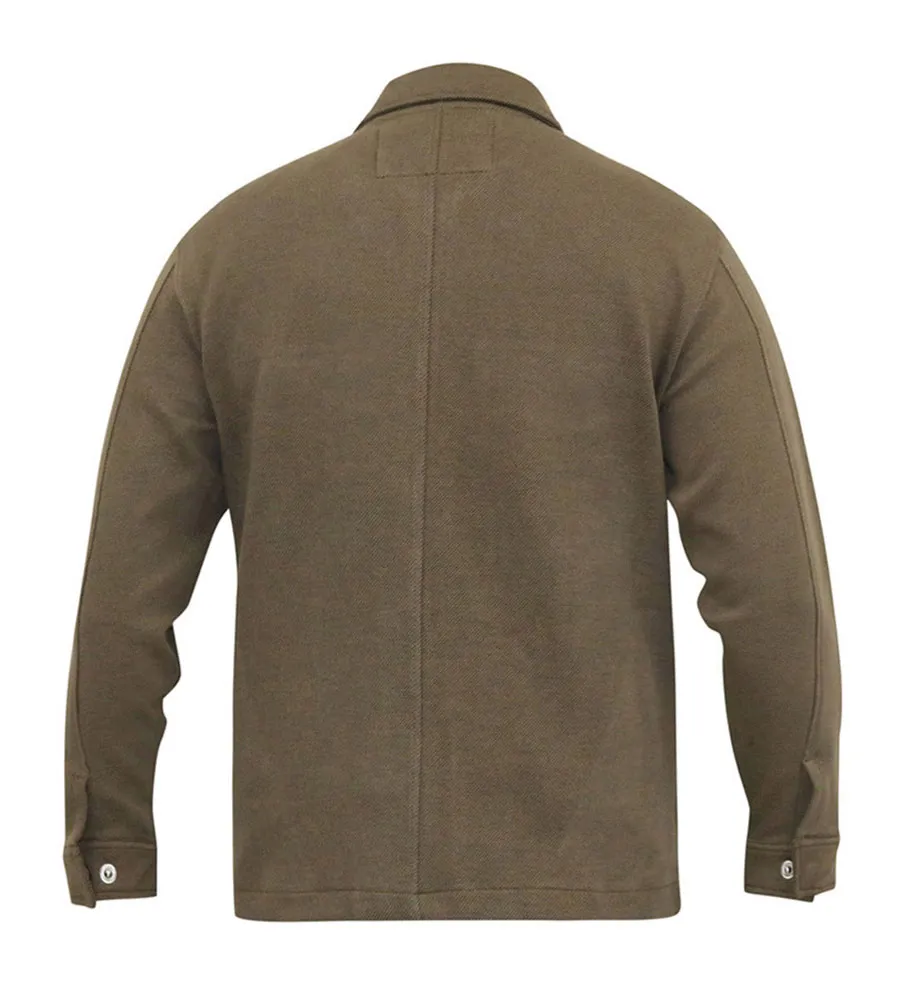 D555 Men's Stretch Zip Jacket with Patch Pockets