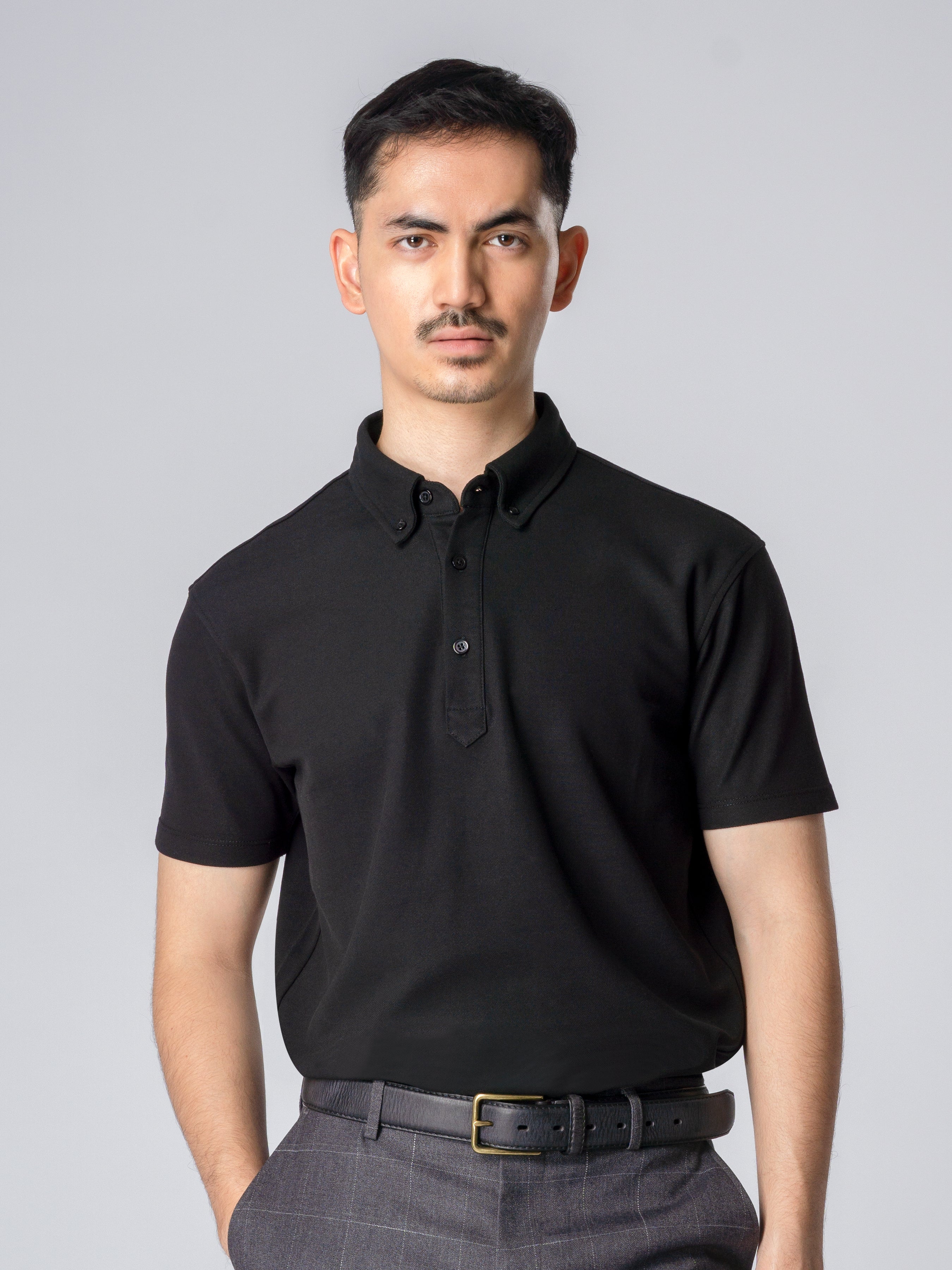 Dante Polo Black Short Sleeve