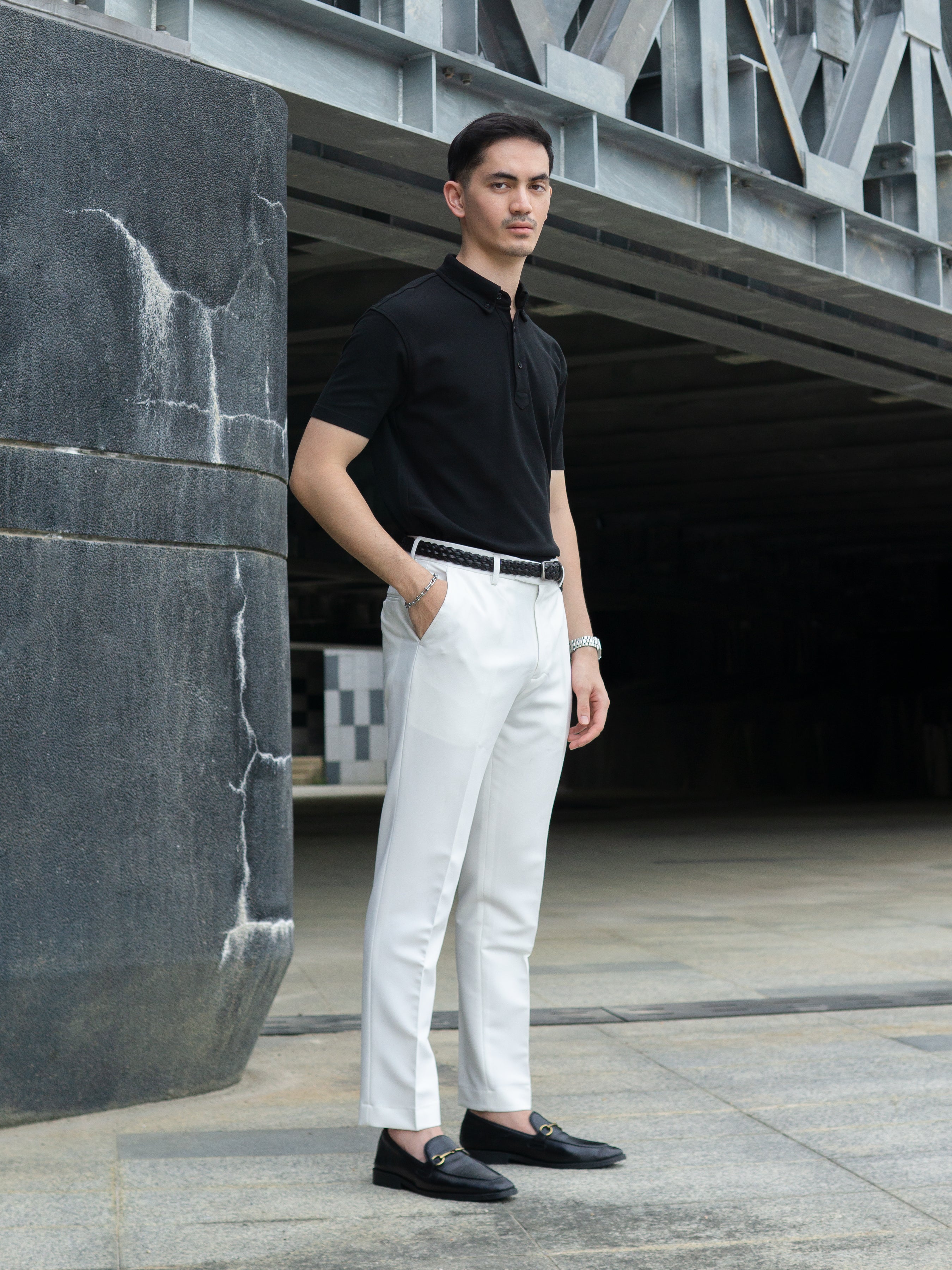 Dante Polo Black Short Sleeve