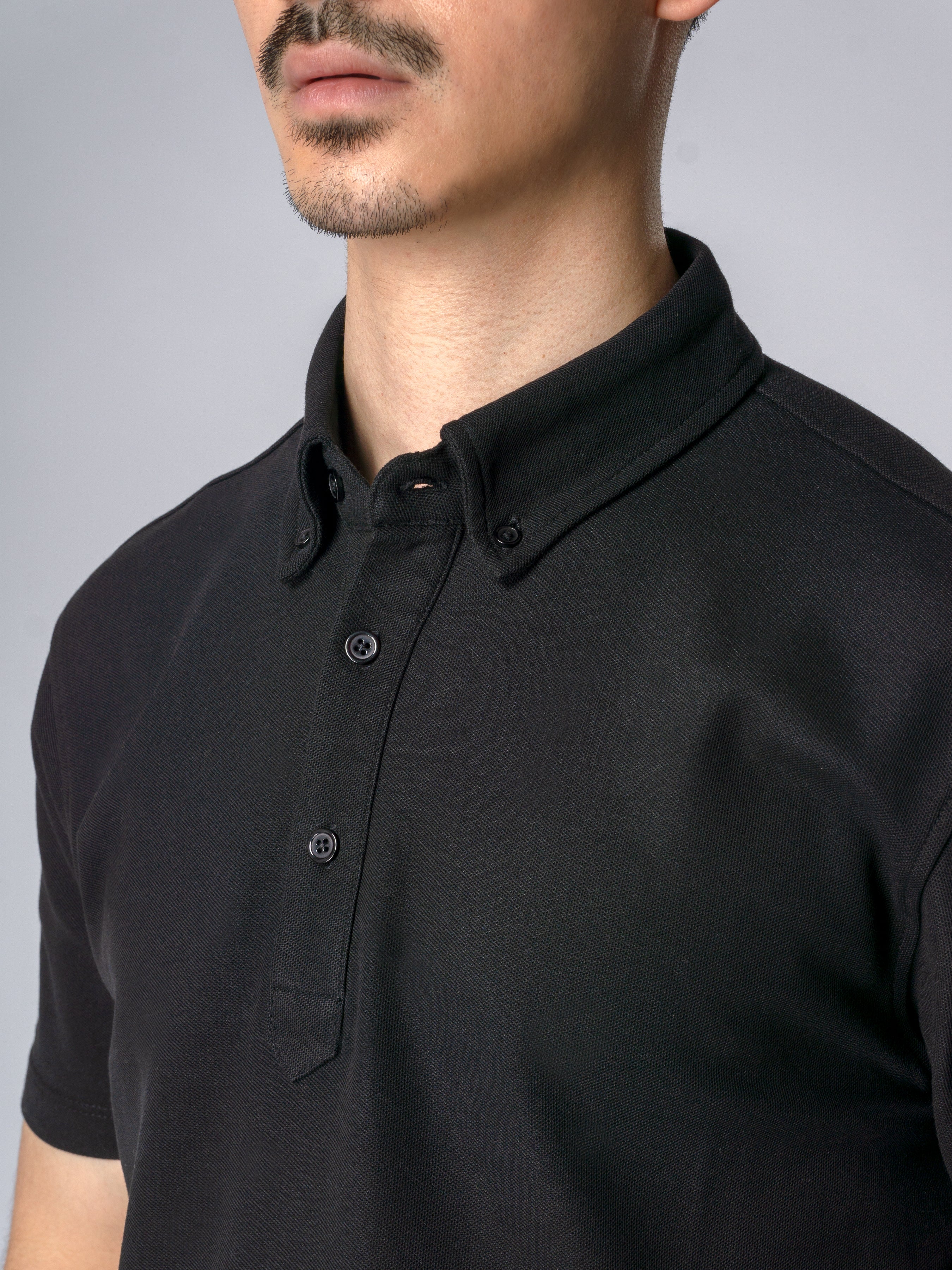 Dante Polo Black Short Sleeve