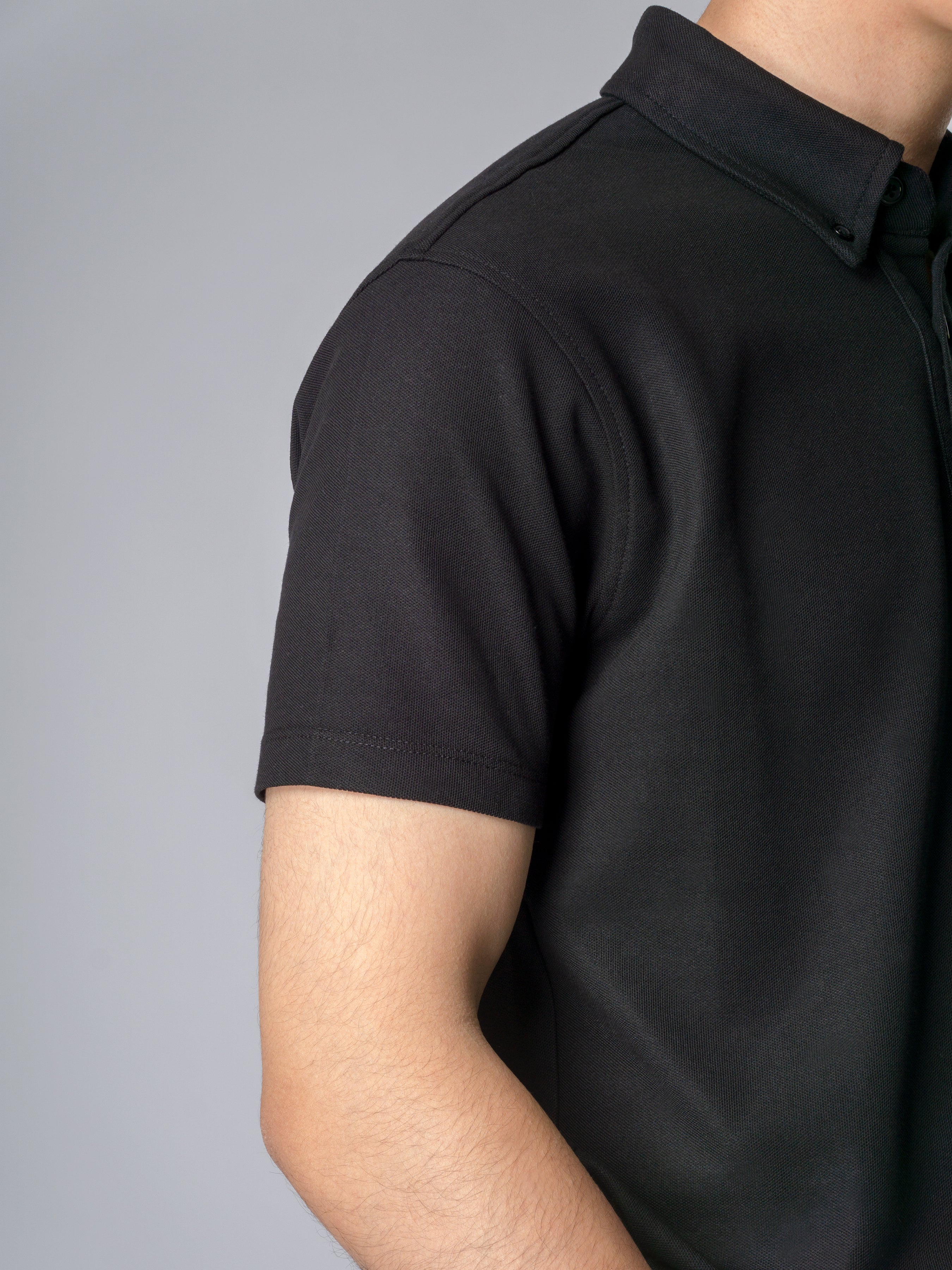 Dante Polo Black Short Sleeve