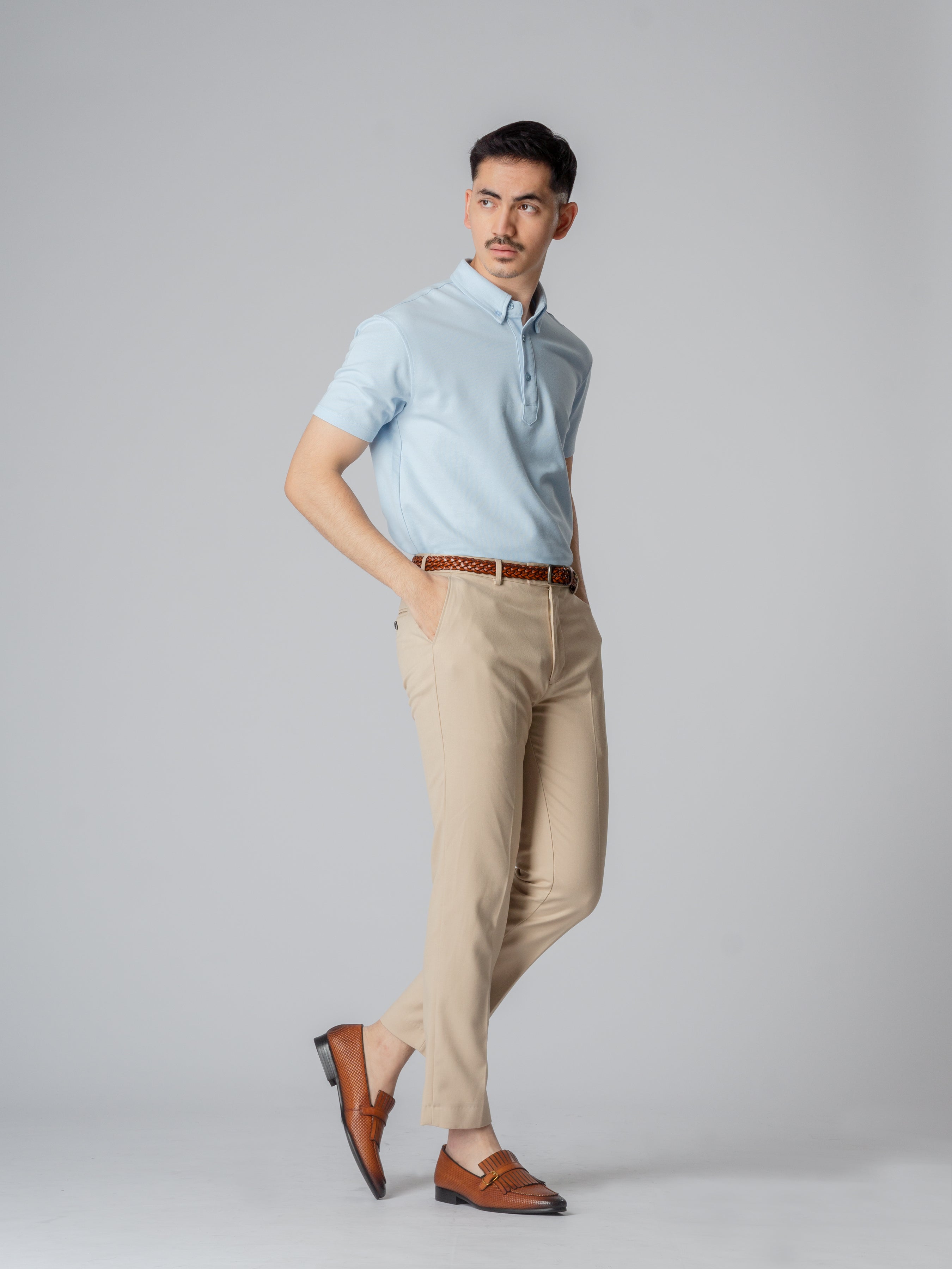 Dante Polo Shirt - Light Blue