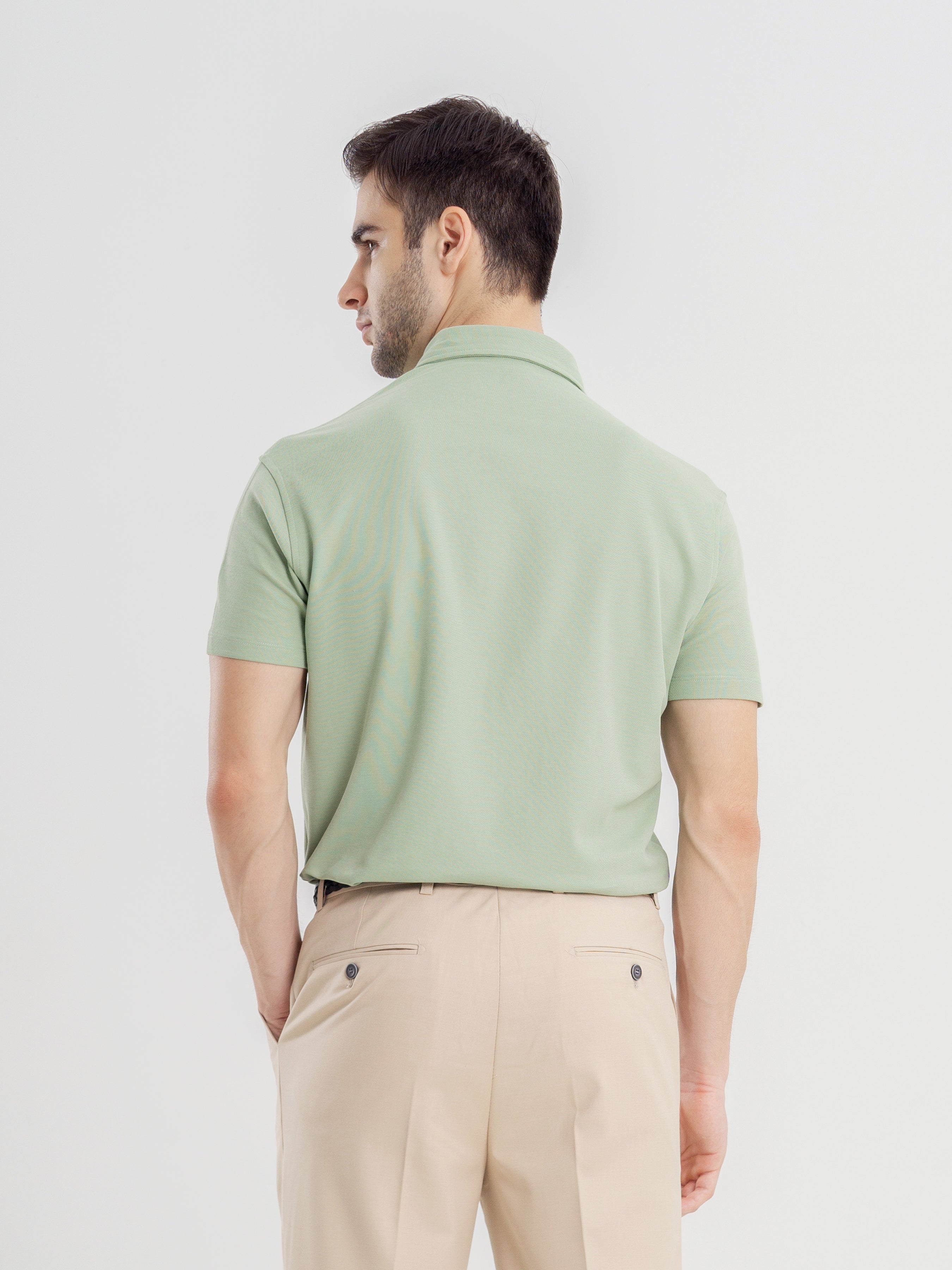 Dante Polo Shirt - Short Sleeve - Moss Green