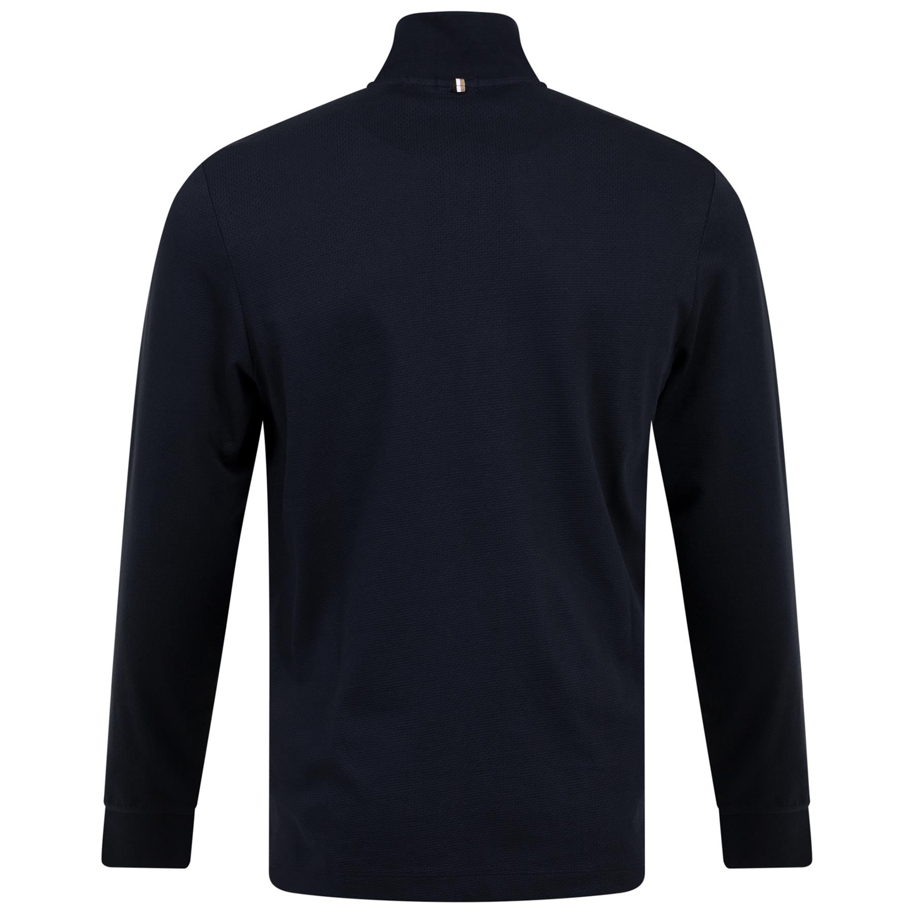 Dark Blue Slim Fit Cotton Long Sleeve Polo Shirt - Tenore 20 - SU24