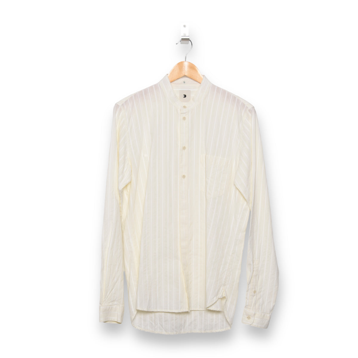 Delikatessen White Jacquard Striped Zen Shirt - Buy Now