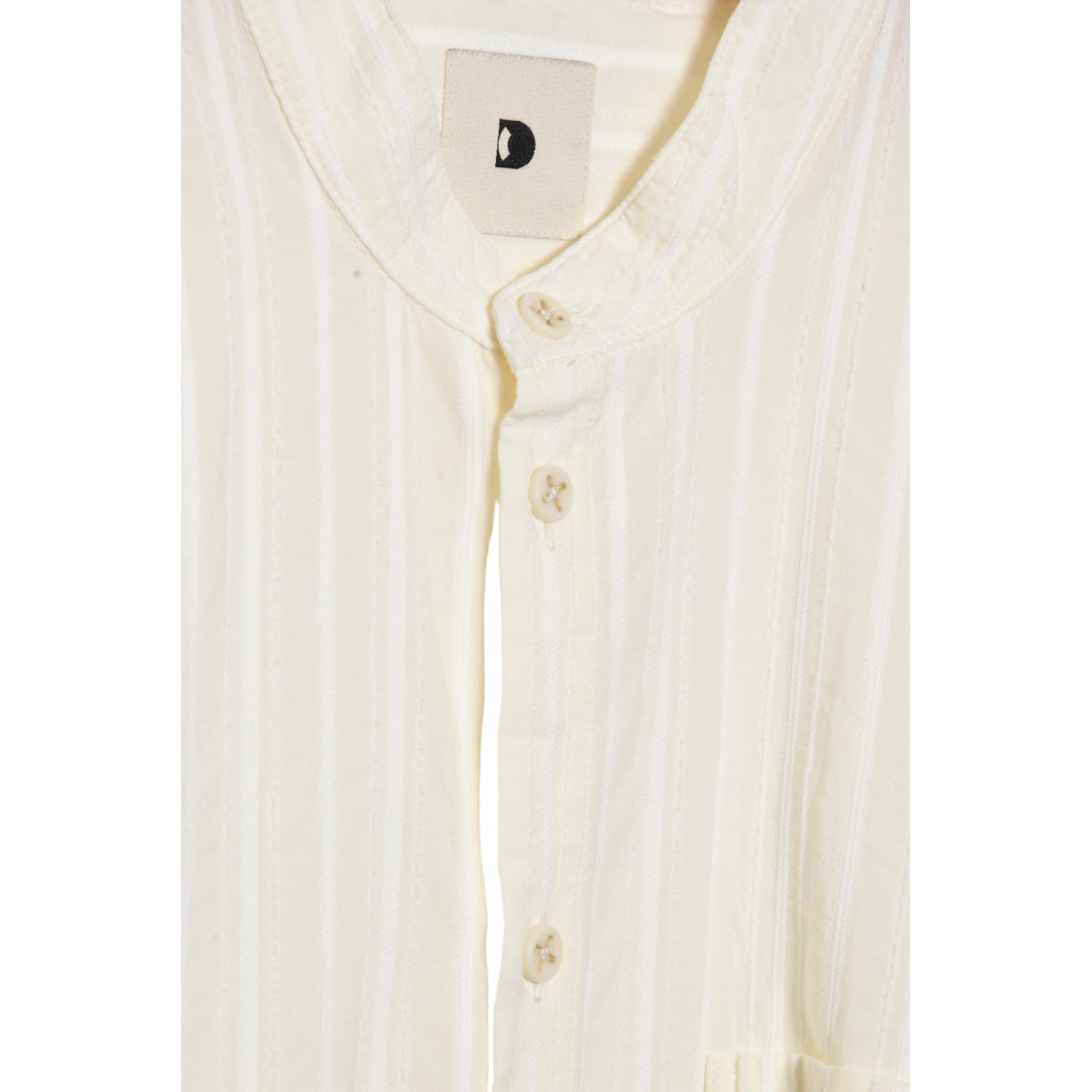 Delikatessen White Jacquard Striped Zen Shirt - Buy Now