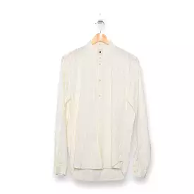 Delikatessen White Jacquard Striped Zen Shirt - Buy Now