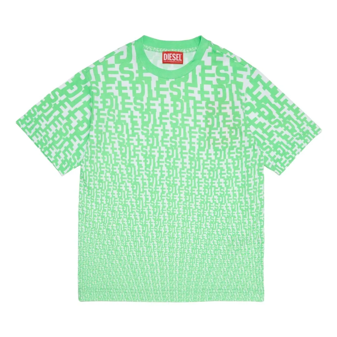 Diesel Green All Over Print T-Shirt