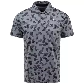 Dri-FIT Tour Micro Print Polo Smoke Grey 