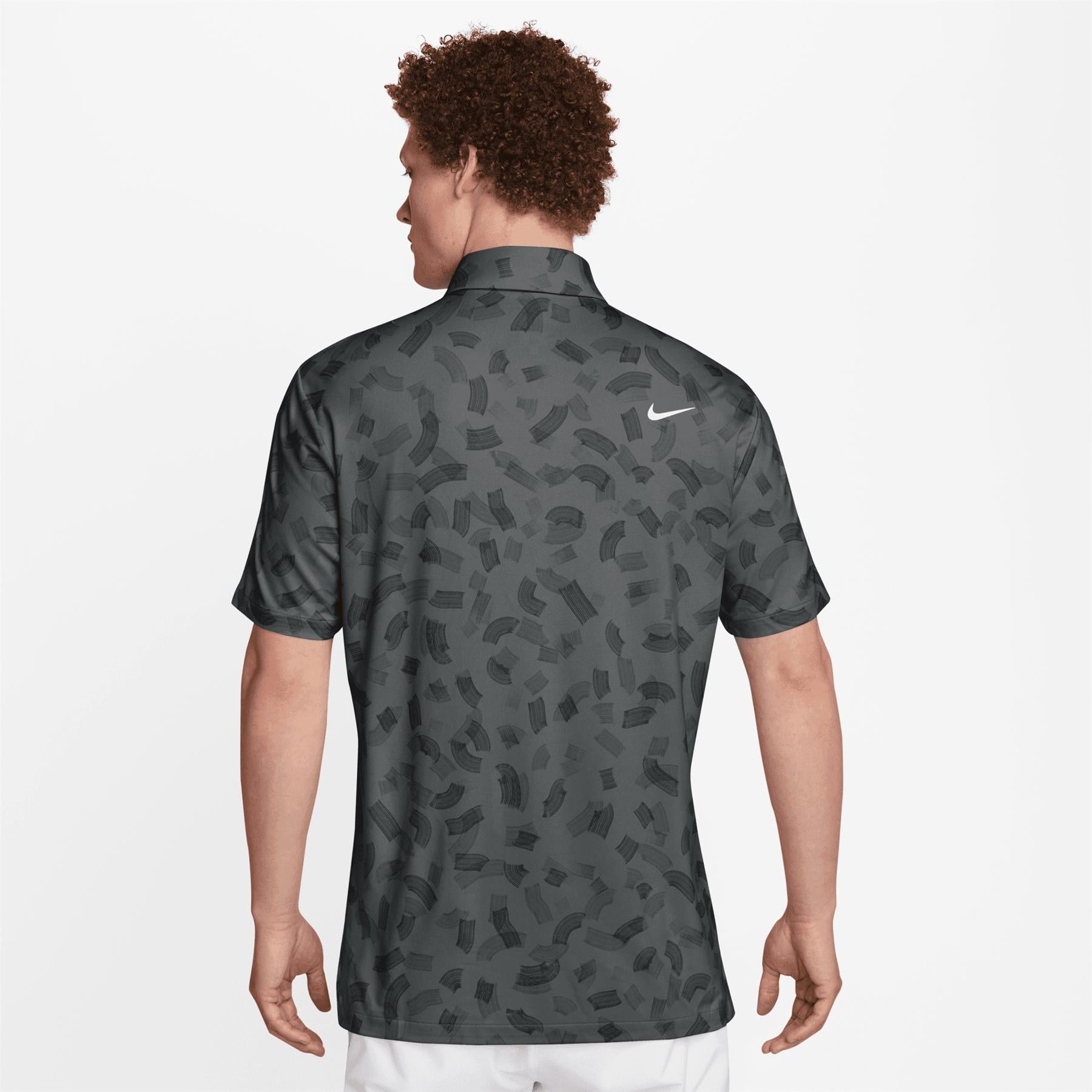 Dri-FIT Tour Micro Print Polo Smoke Grey 