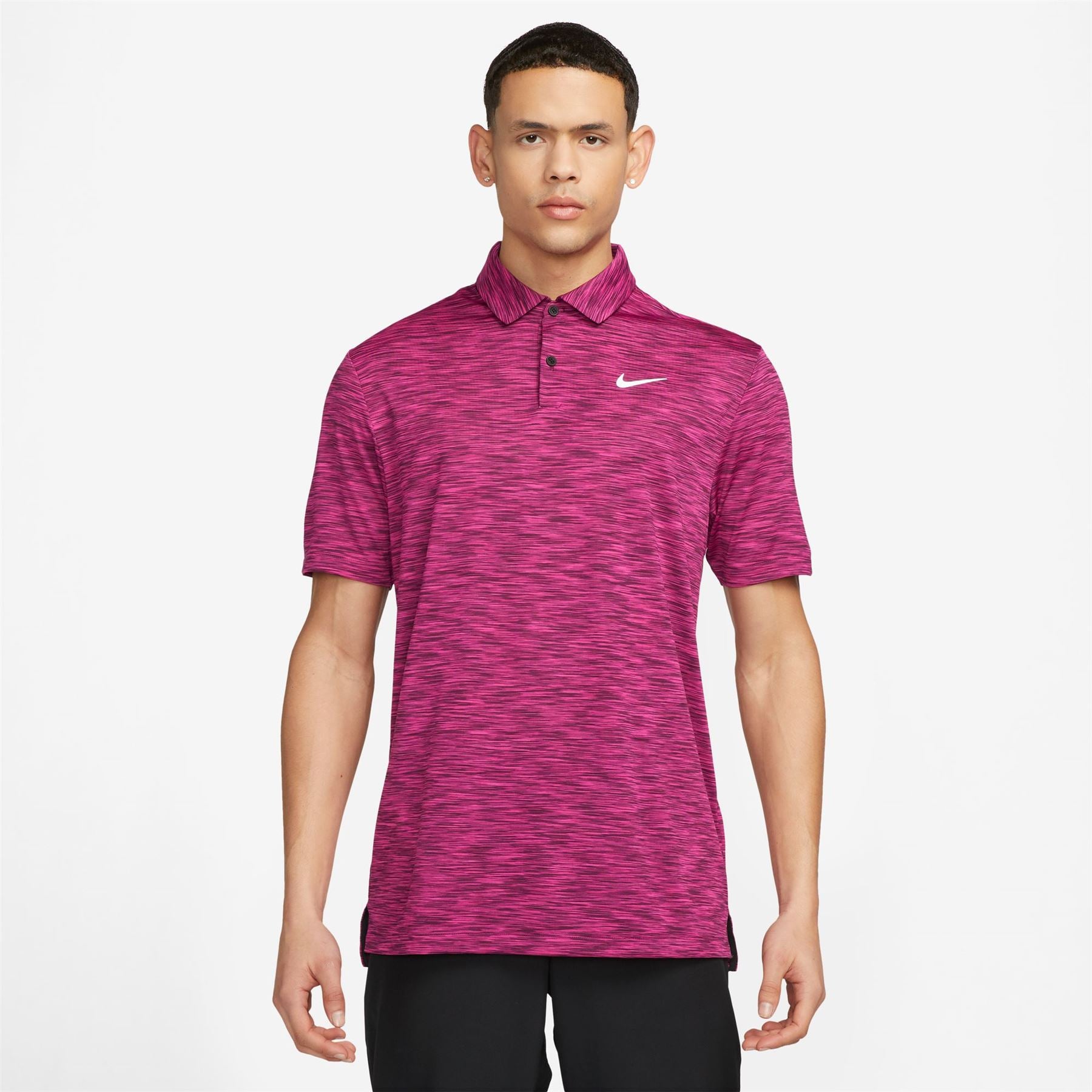 Dri-FIT Tour Stretch Space Dye Polo in Bordeaux Pink - W23