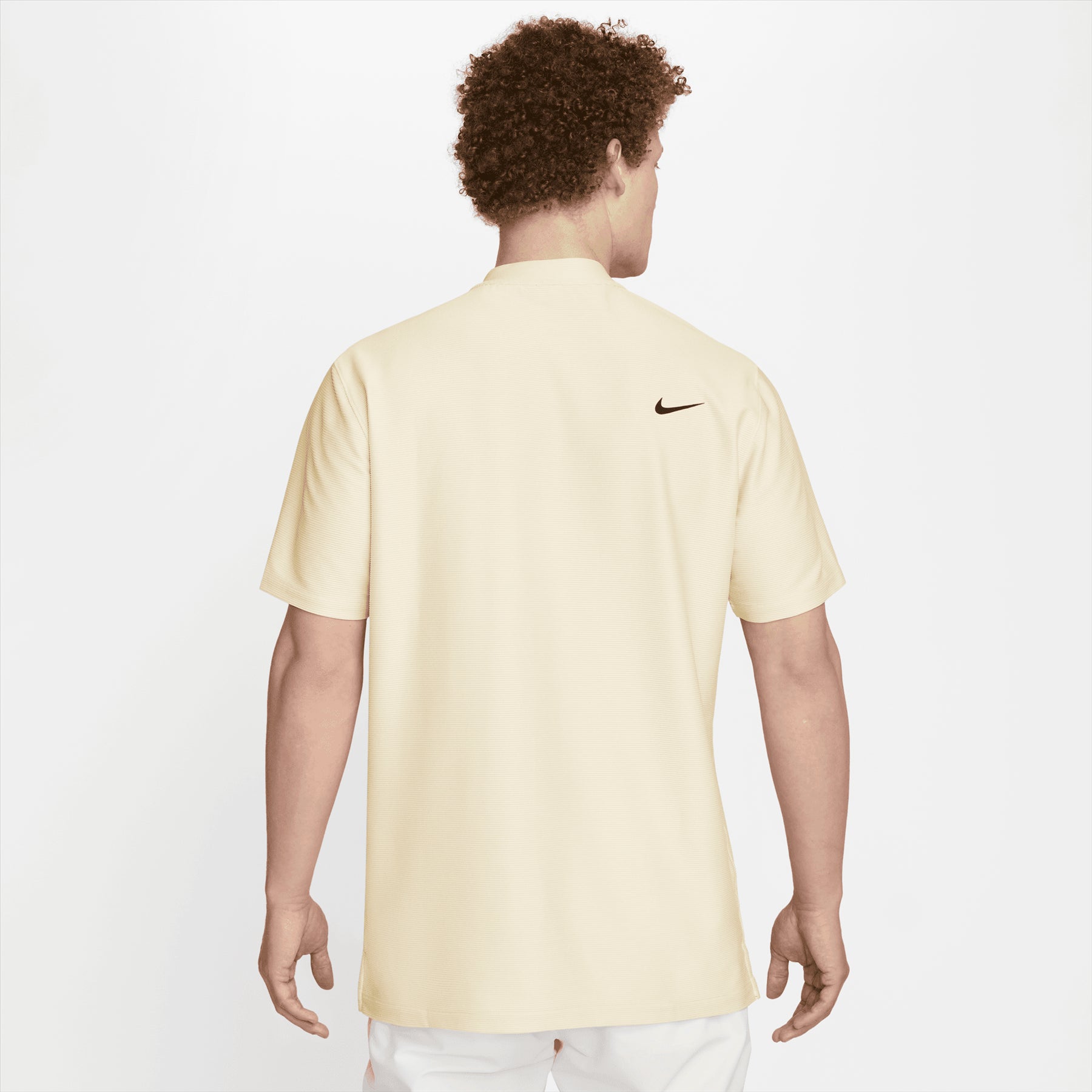 Dri-FIT Tour Texture Stripe Polo Coconut Milk Yellow