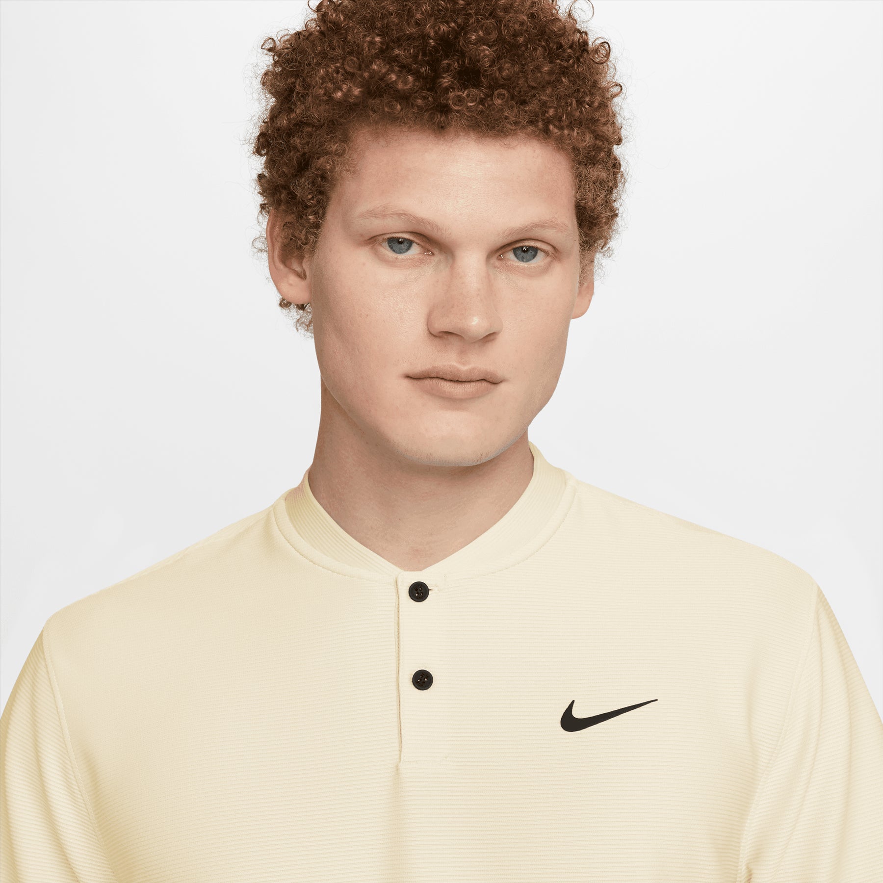 Dri-FIT Tour Texture Stripe Polo Coconut Milk Yellow