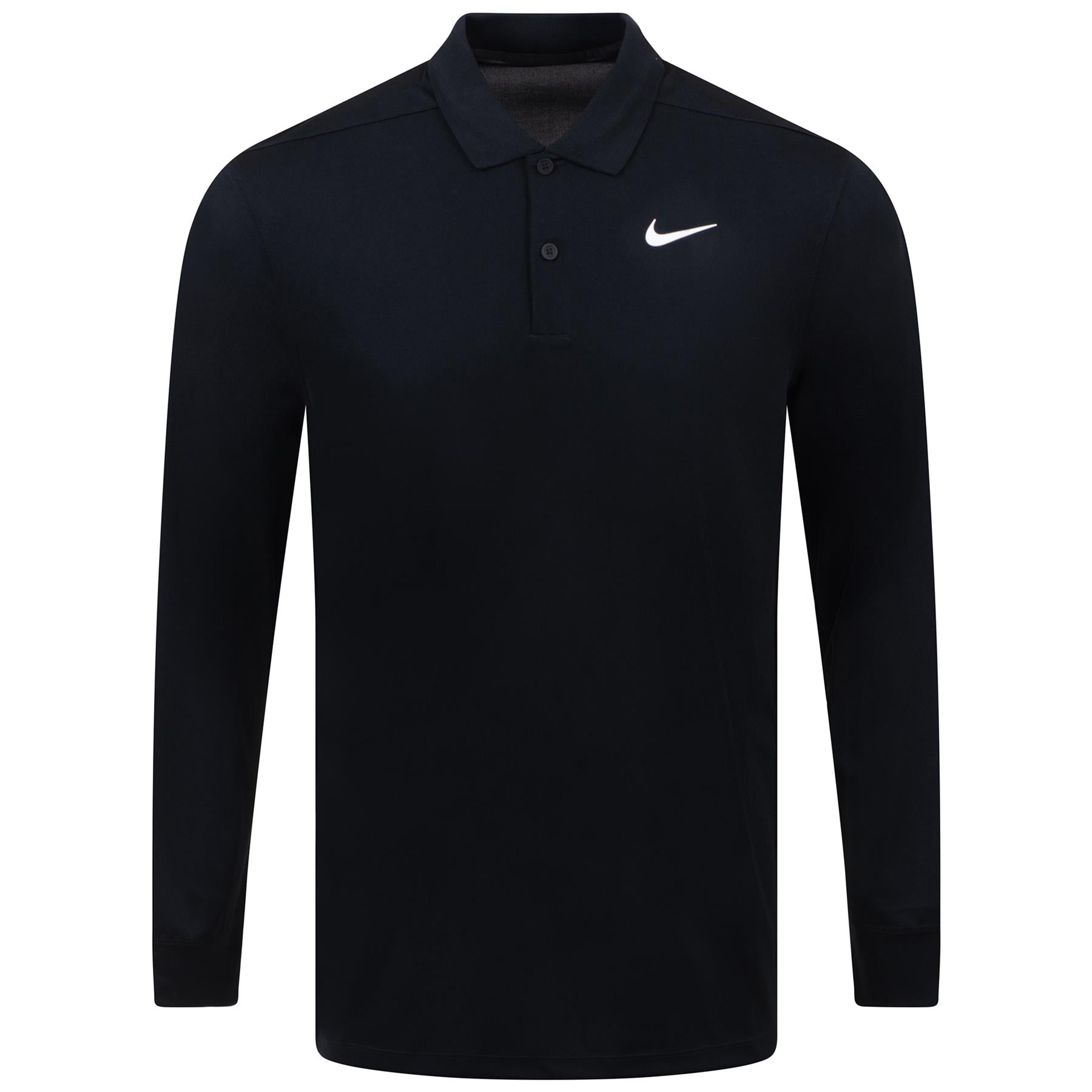 Dri-FIT Victory Solid Long Sleeve Polo Black 2024