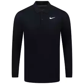 Dri-FIT Victory Solid Long Sleeve Polo Black 2024