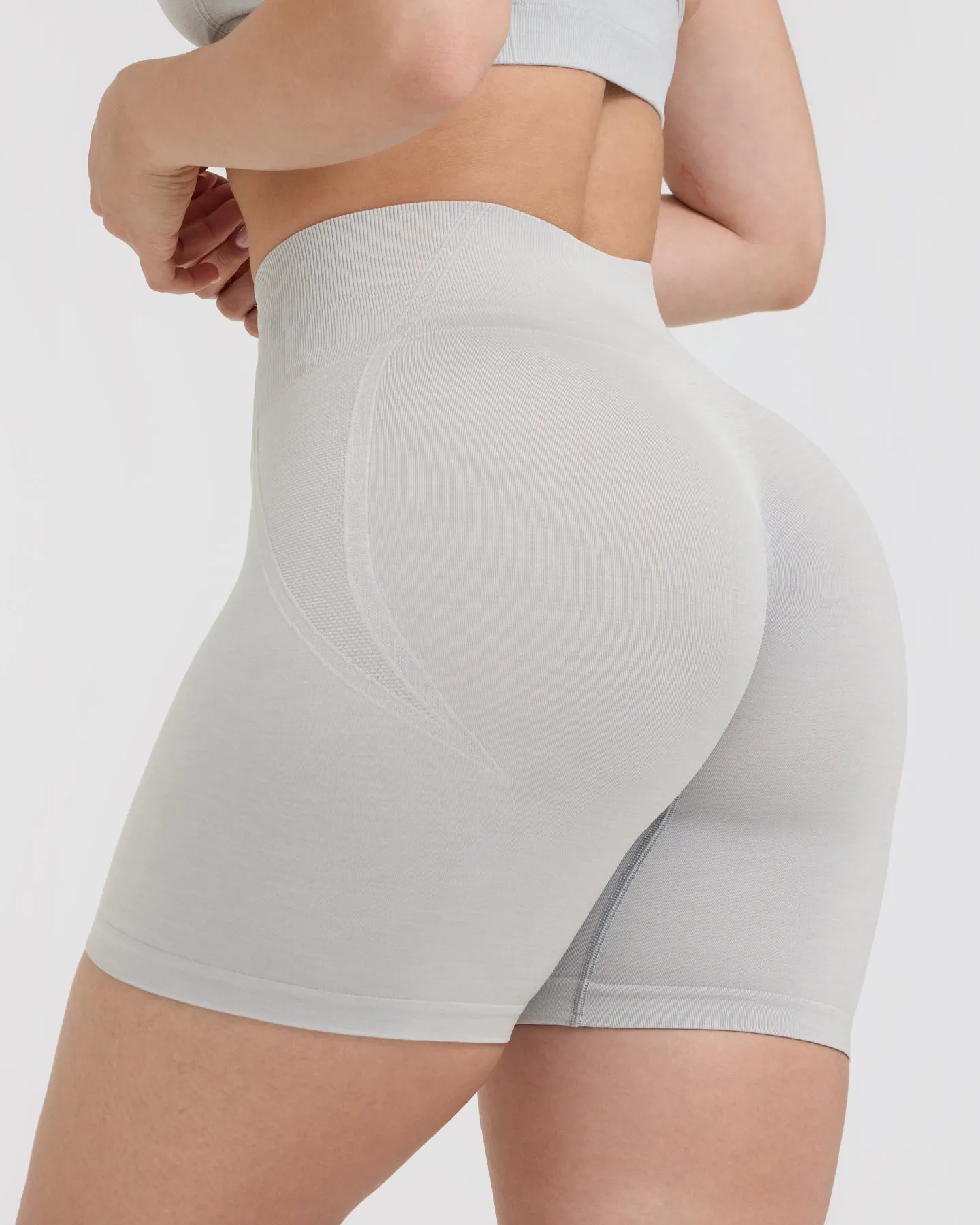 Light Grey Marl Effortless Seamless Shorts