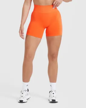 Tangerine Orange Seamless Shorts | Easy Wear