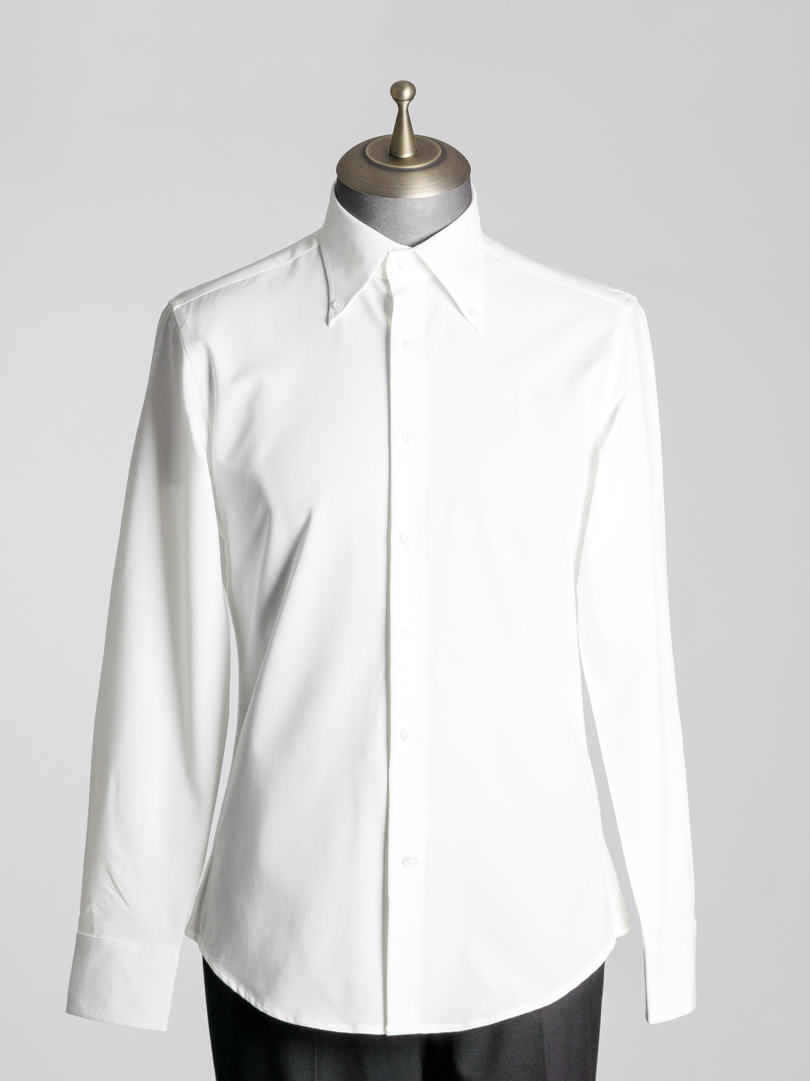 Elio White Button-Down Collar Shirt