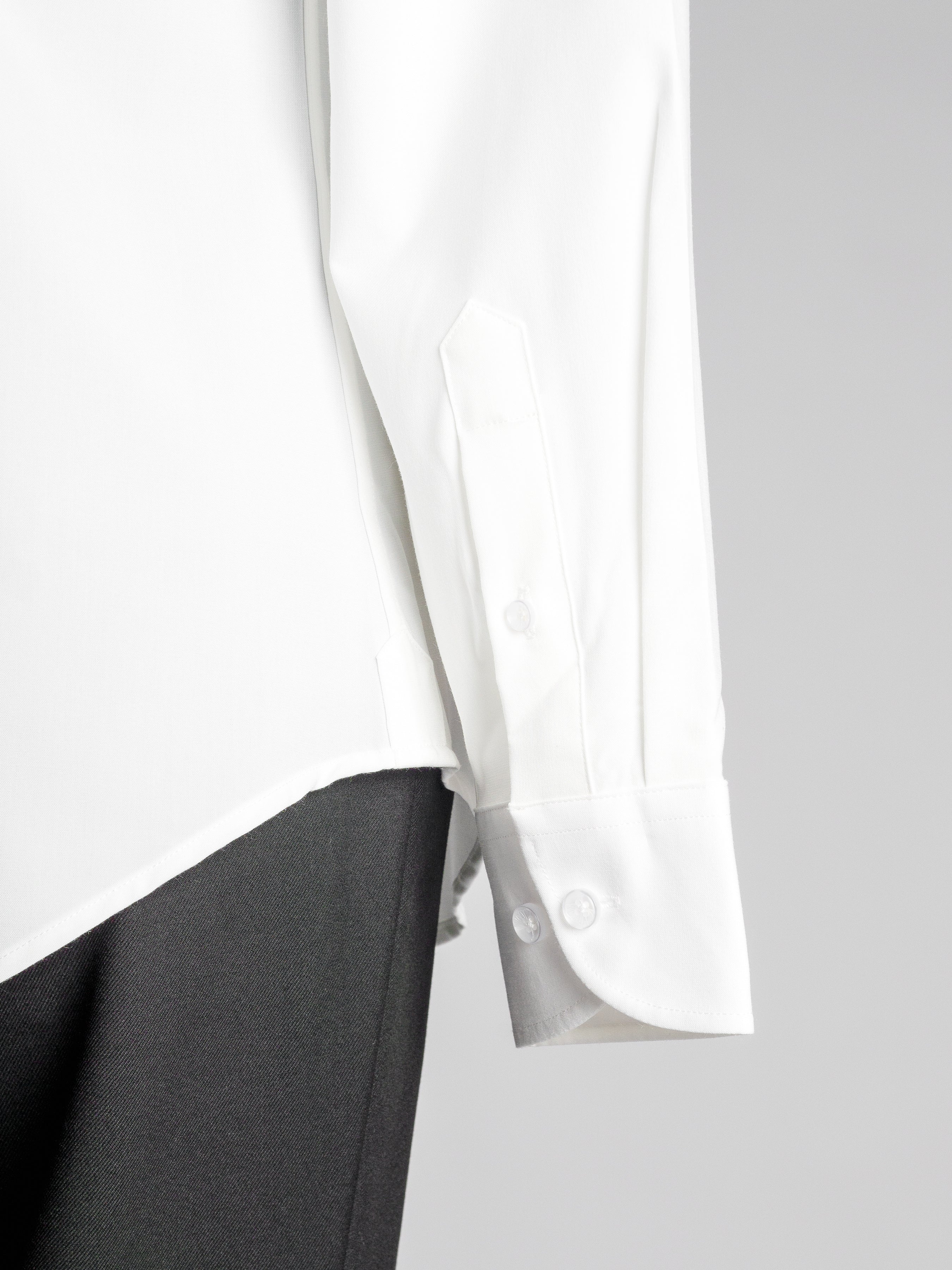 Elio White Button-Down Collar Shirt