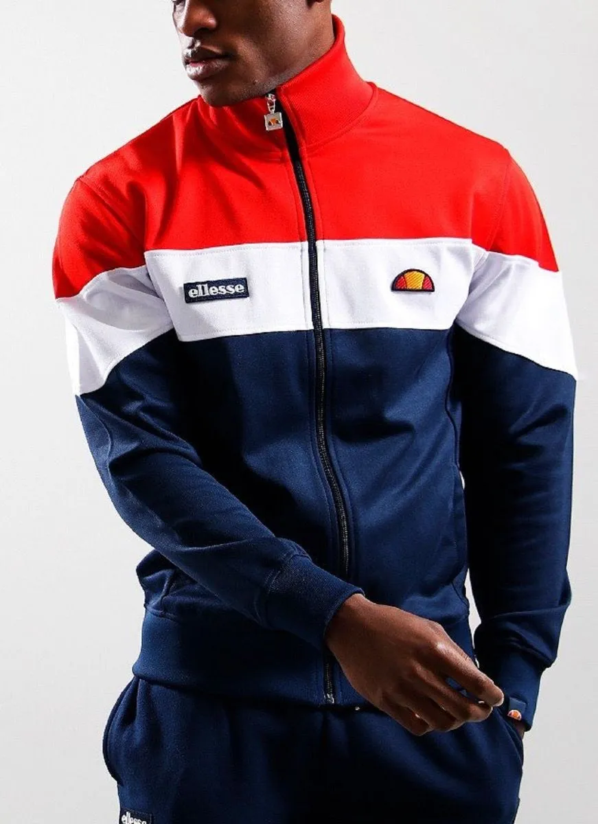 Red Navy Ellesse Caprini Track Jacket