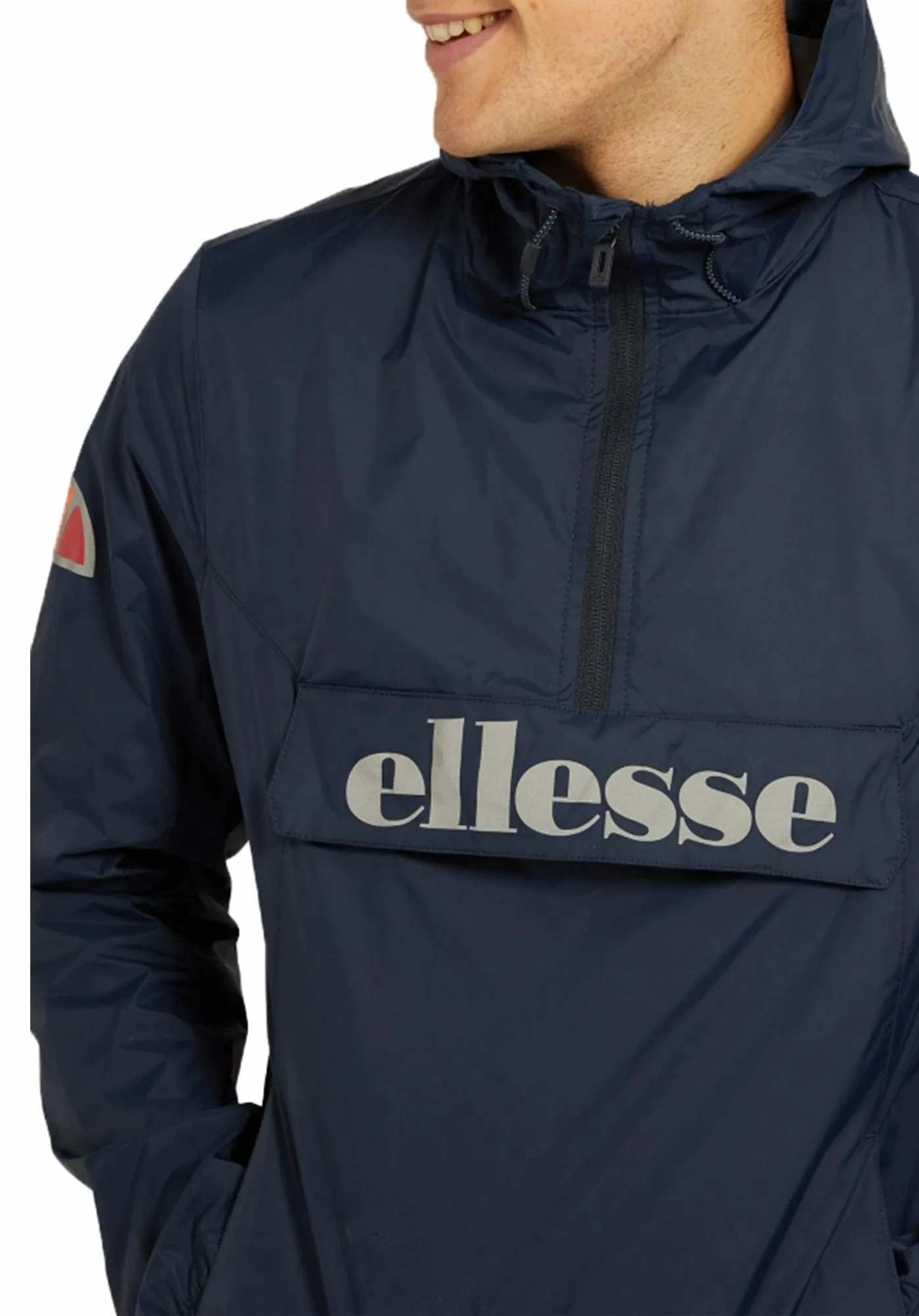 Ellesse Navy Mens Acera Hooded Cagoule Jacket