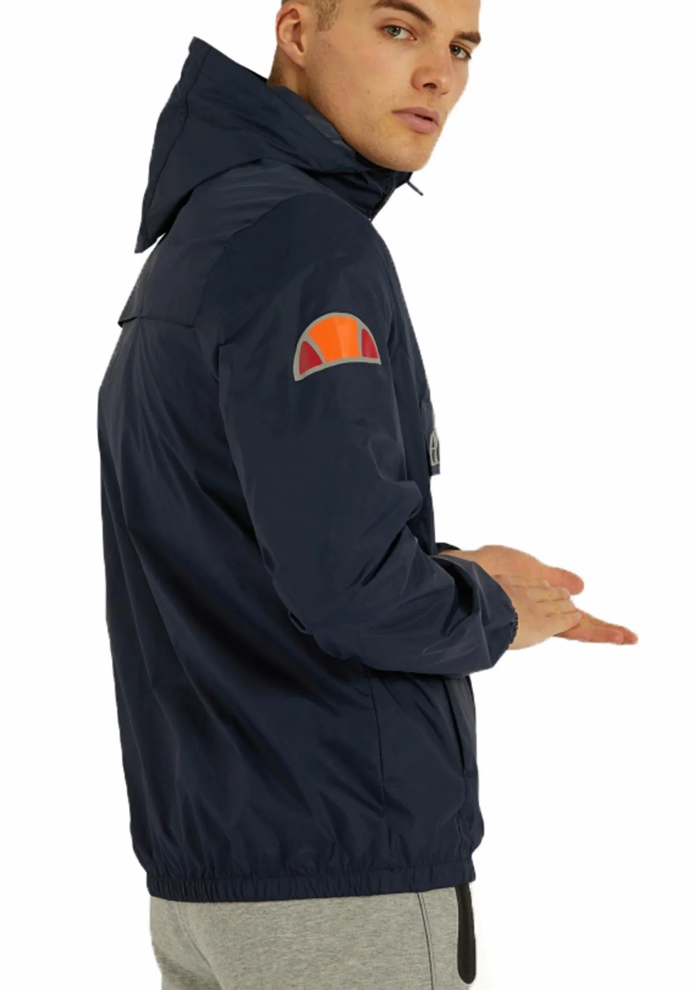 Ellesse Navy Mens Acera Hooded Cagoule Jacket