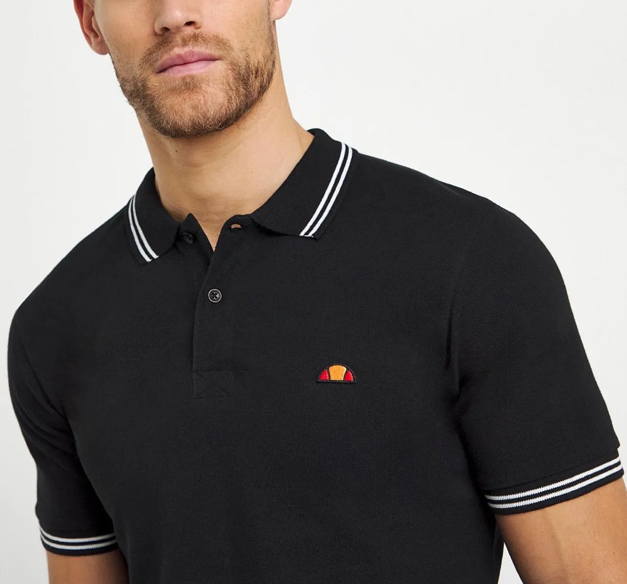 Rooks Polo Shirt at Ellesse Black