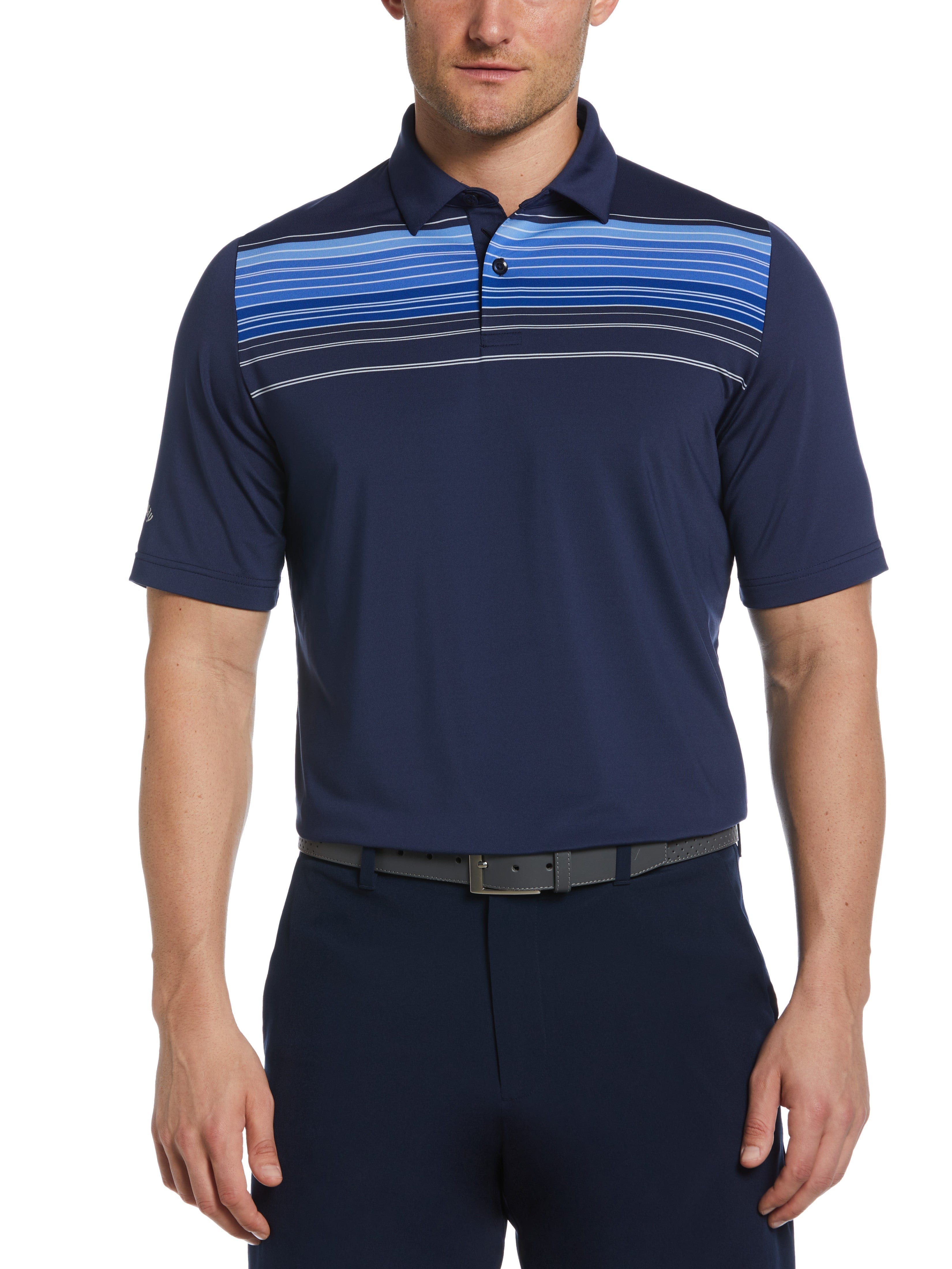 Engineered Stripe Golf Polo for Big & Tall Sizes - Energized and Yarn Dyed