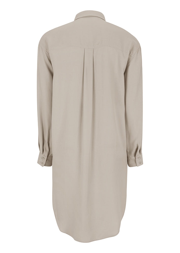 Esmé Celeste LS Shirt Dress ES123-723 - Chateau Gray