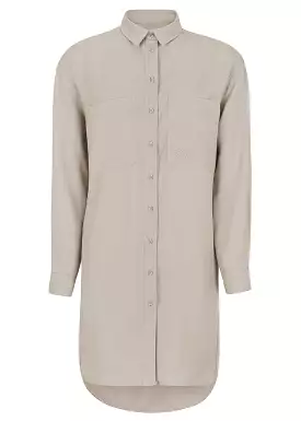 Esmé Celeste LS Shirt Dress ES123-723 - Chateau Gray