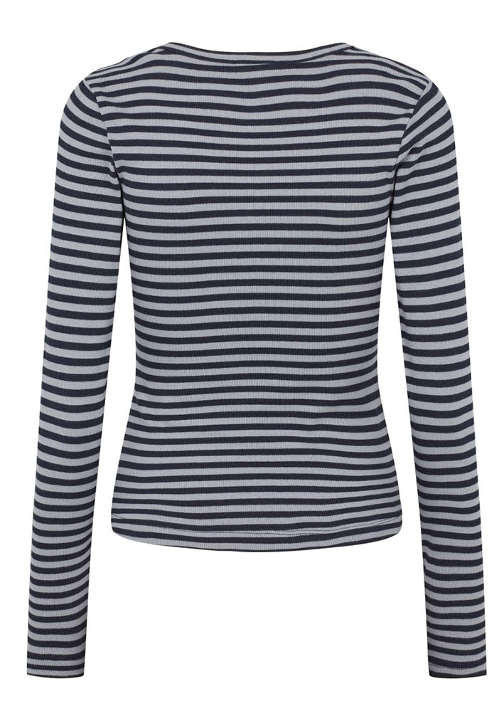 Esmé Studios Blossom Stripe Long Sleeve T-shirt - Tradewinds