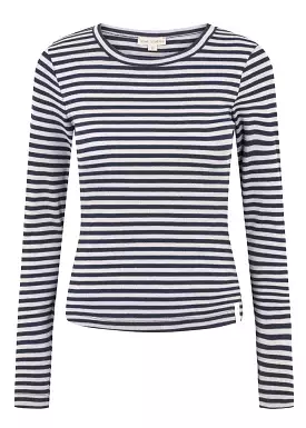 Esmé Studios Dark Sapphire Stripe Long Sleeve T-shirt