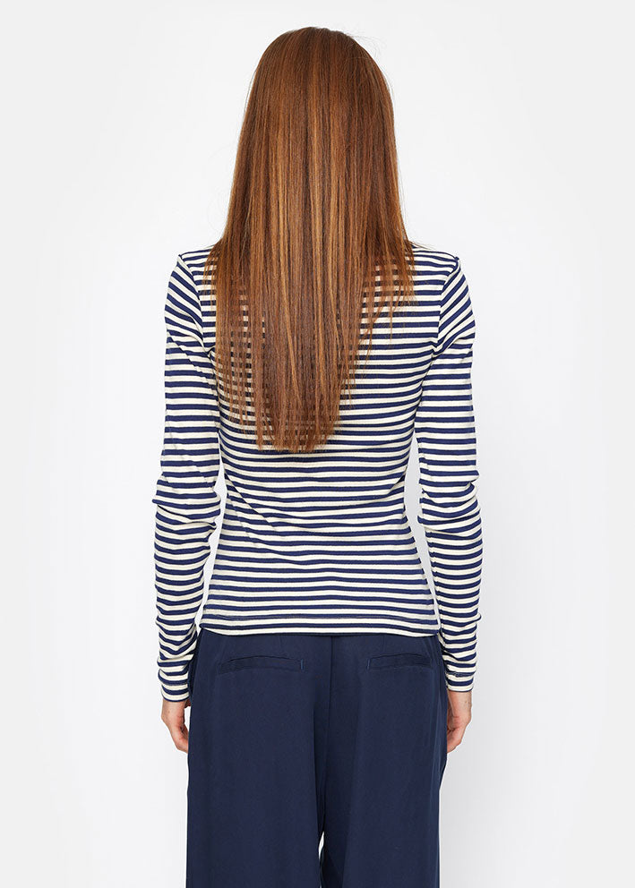 Esmé Studios Dark Sapphire Stripe Long Sleeve T-shirt