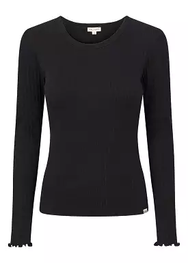 Esmé Studios Ella LS Top - Black (ES124-301)