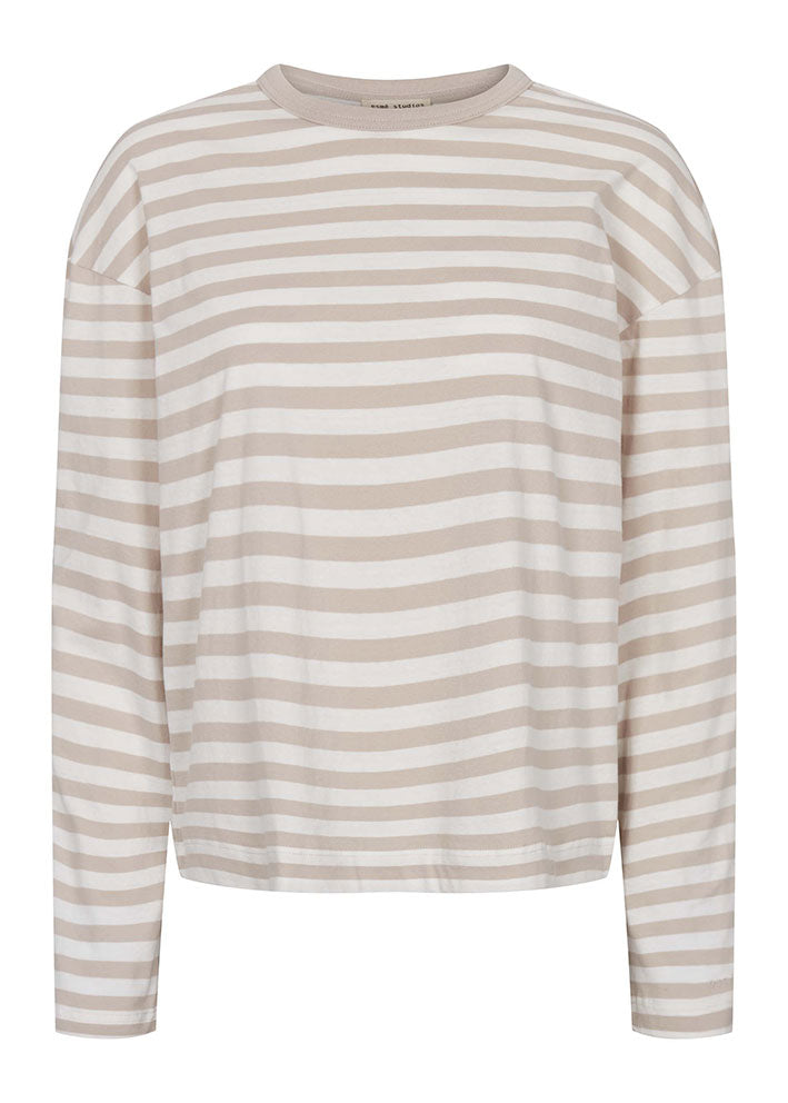 Esmé Studios LS Striped T-shirt ES123-315 in Chateau Gray Stripe