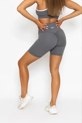 Charcoal Scrunch Shorts - Must-Have Item