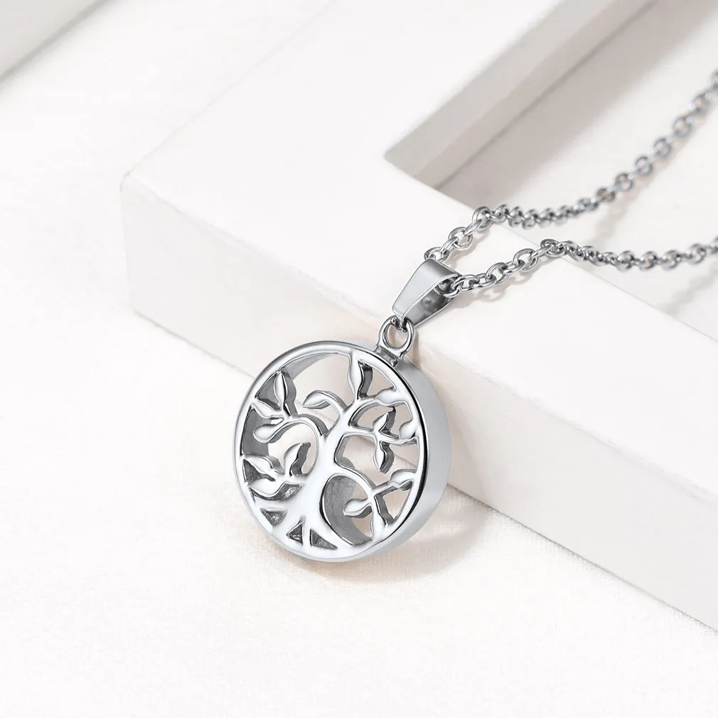 Family Tree Cremation Necklace for Ashes