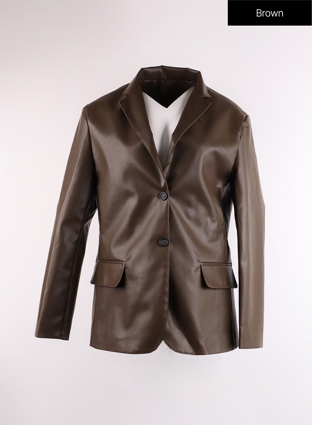 Faux Leather Biker Jacket - Polo Style | IF402