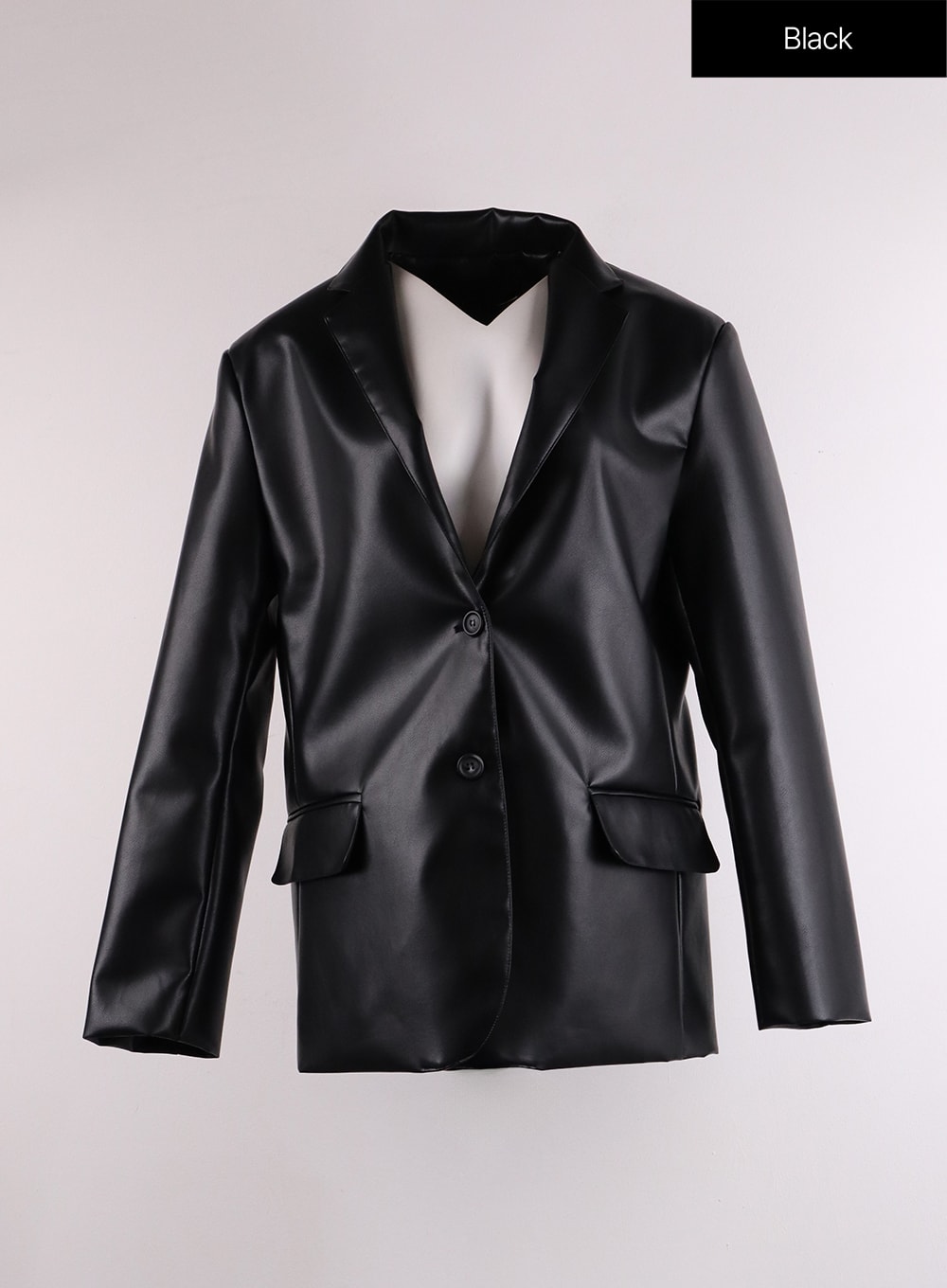 Faux Leather Biker Jacket - Polo Style | IF402