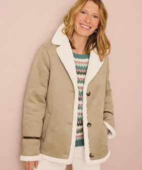 Faux Sheepskin Jacket