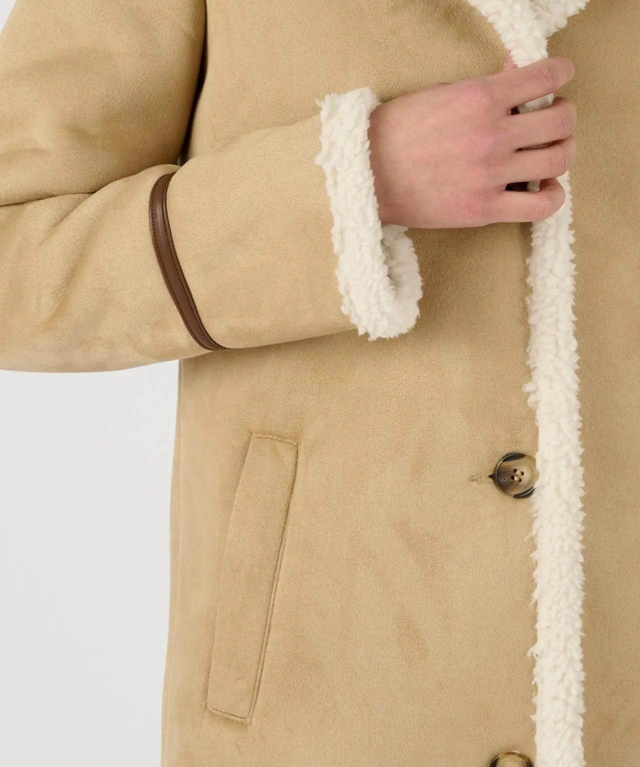 Faux Sheepskin Jacket