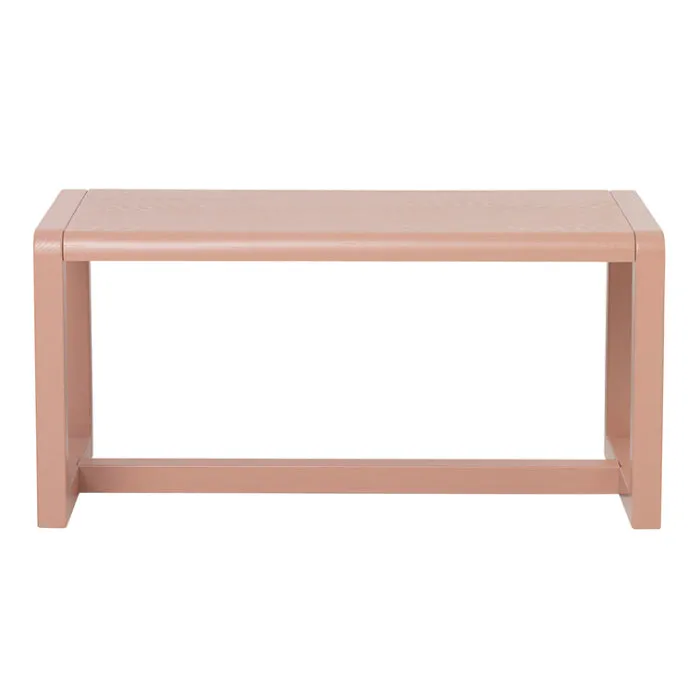 Ferm Living Kids Bench | Little Architect Furniture | Rose Pink