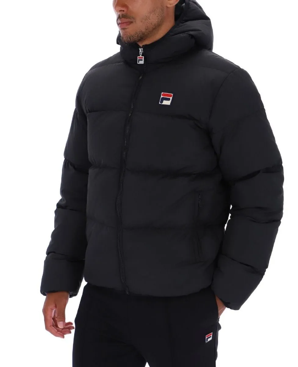 Fila Harry Padded Jacket in Black Sharkskin