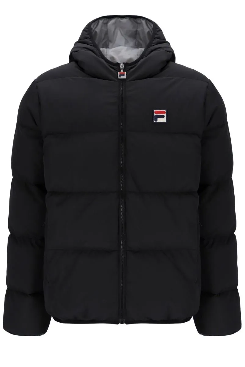 Fila Harry Padded Jacket in Black Sharkskin