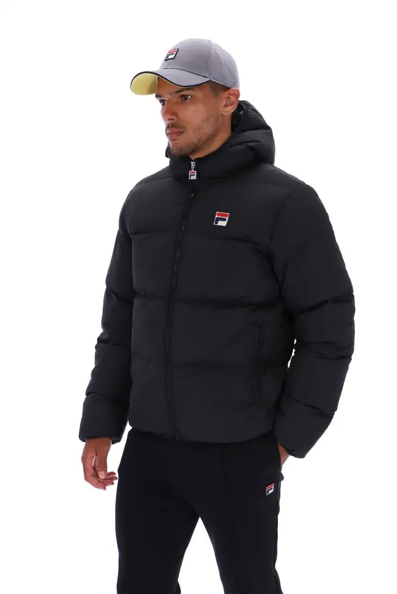 Fila Harry Padded Jacket in Black Sharkskin