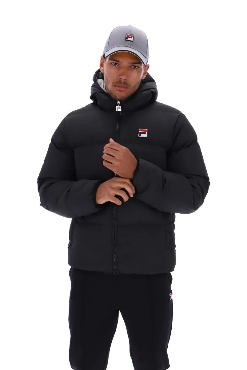 Fila Harry Padded Jacket in Black Sharkskin