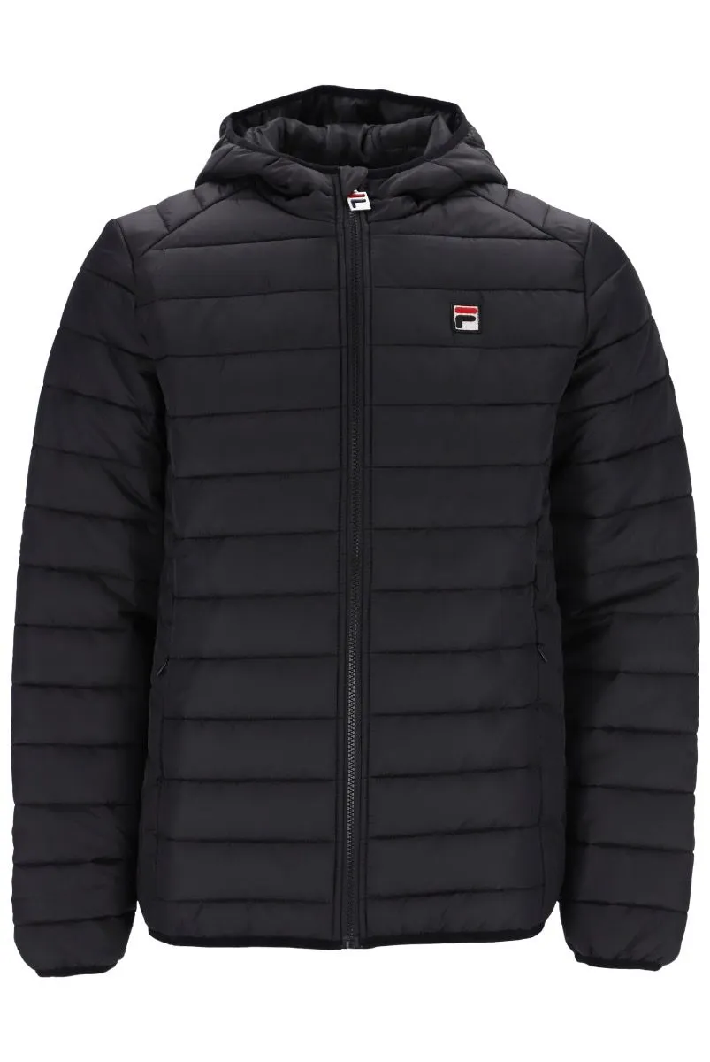 Fila Black Quilted Pavo Casual Jacket