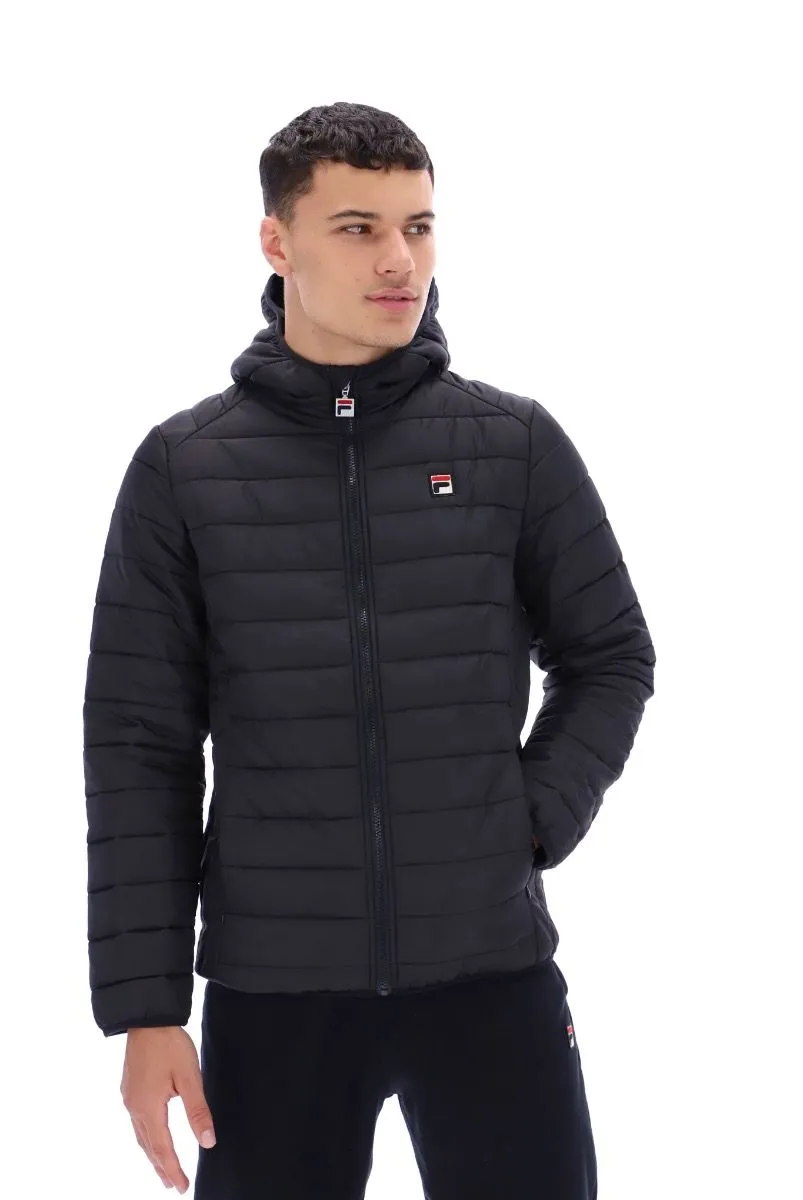 Fila Black Quilted Pavo Casual Jacket