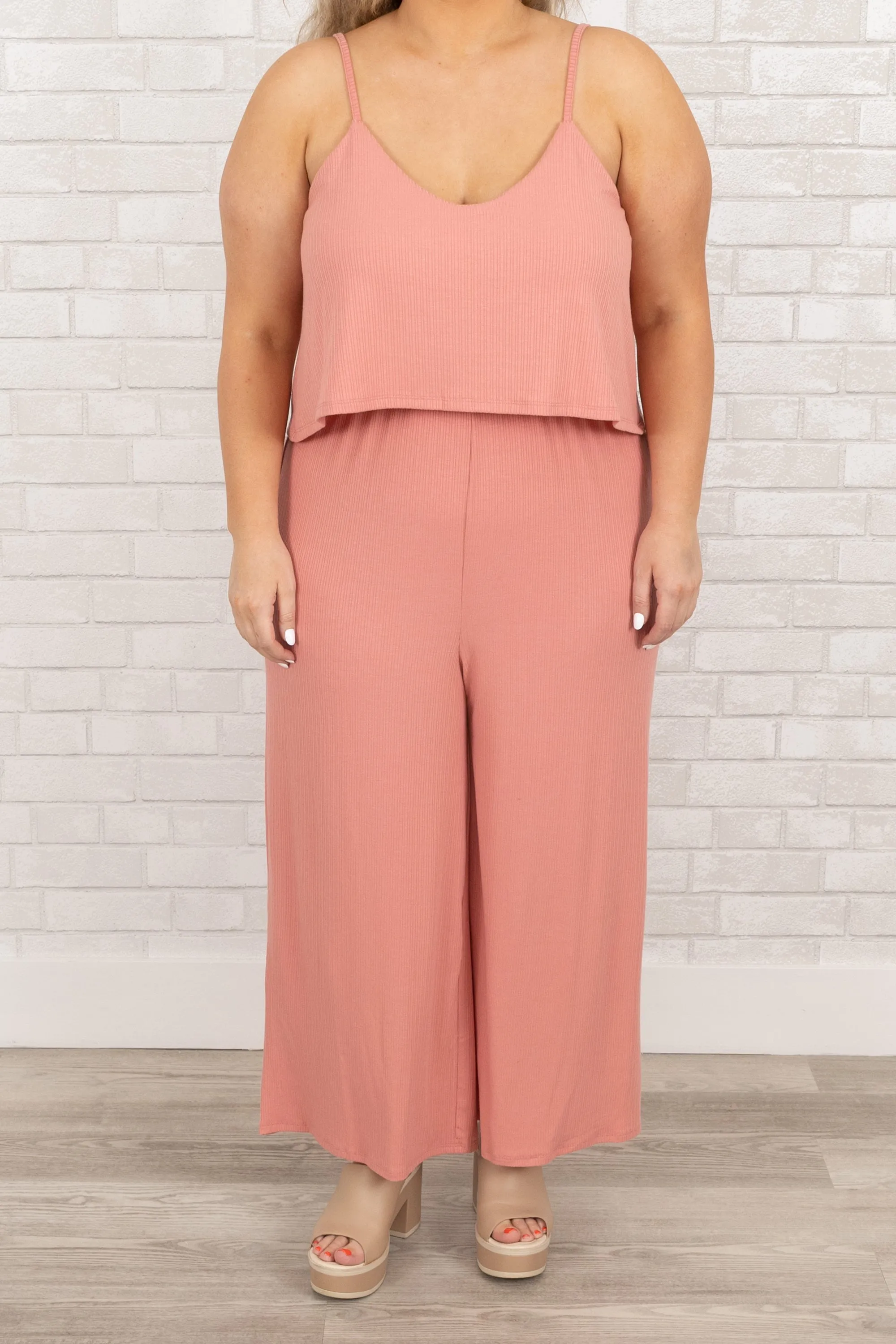 Finding My Peace Jumpsuit, Ash Rose - Discover Your Perfect Relaxation Garment