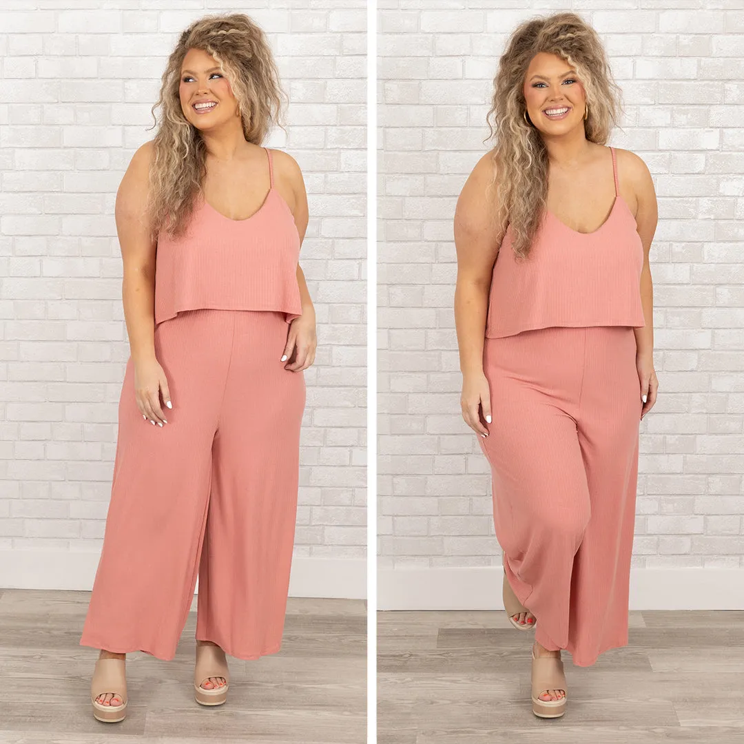 Finding My Peace Jumpsuit, Ash Rose - Discover Your Perfect Relaxation Garment